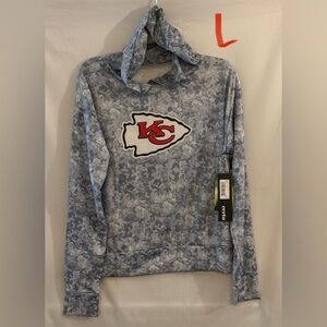 NFL Gray and Red Women's Hoodie